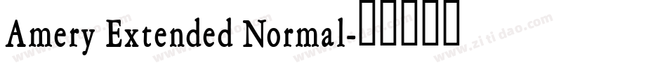 Amery Extended Normal字体转换